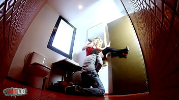 Preview 2 of Kantutan Go - French housewife with hairy pussy fucked in the ass in the bathroom