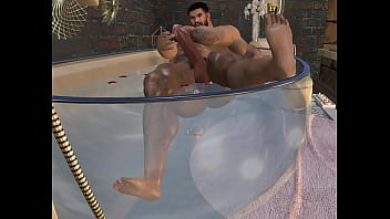 Preview 4 of Haiza Madrid - stunningly handsome hunk cam heyward gets excited whule taking a bath