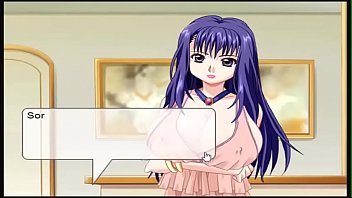 Preview 4 of Emo Teen Belly - Anime Huge Boobs Student Hardsex Game