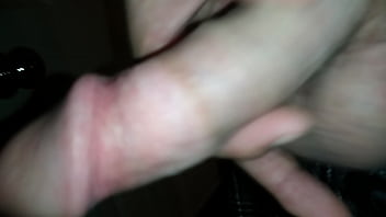 Preview 2 of Big Natural Asian Tit Teen - Eric Johnson masaging girthy soft dick