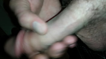 Preview 1 of Big Natural Asian Tit Teen - Eric Johnson masaging girthy soft dick