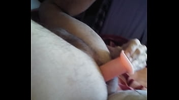 Preview 1 of Hard French Anal - Bi uses dildo for first time
