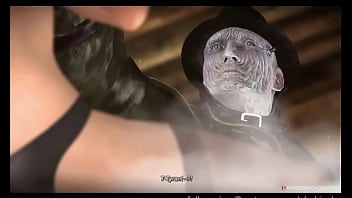 Preview 2 of Korina Kova Egyptian - RESIDENT EVIL 2 REMAKE / ADA WONG &amp_ MR X SAFE ROOM SEX [CHOBIxPHO]
