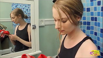 Preview 1 of Rush Porn Mom - Spicy brunette secretaries rush into the office kitchen once their lesbian cravings start kicking in