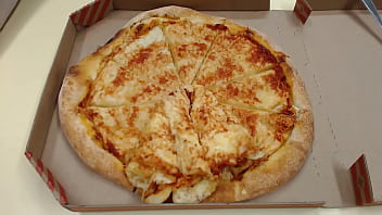 Preview 1 of Xxx Body Masag - Gay slut cums on pizza