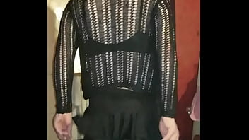 Preview 2 of Wwwxxicom - bisexual crossdressing sissy in chassity device only has his ass on offer if anyone wants it