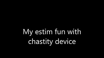 Preview 1 of Xxx Vide0 2018 - estm e-stim electro cum sperm load milking with chastity cage