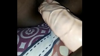 Preview 4 of Real Escprt - Black neighbours fucking  with a white dildo