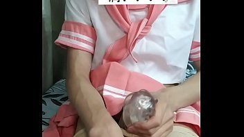 Preview 3 of Indian Tamil Auty - 伪娘玩弄自己的尿道&omega_，飞机杯自慰