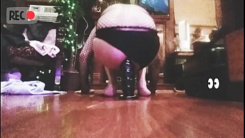 Preview 2 of Taking Adavatage - Sissy slams ass on huge ribbed dildo