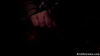 Preview 1 of Familly Stroke Xvideo - Little blonde slut manhandled in dungeon