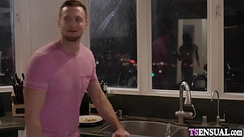 Preview 2 of Xxx Malisha Com - Horny slender boss shemale surprised a muscular worker