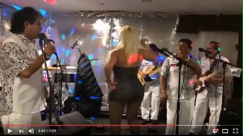 Preview 4 of Semen Drinking In Mouth - jacky casta&ntilde_eda culazo en vestido