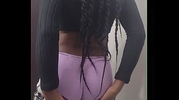 Preview 2 of Xnx Girl To Girl - Showing me how fat her booty really is