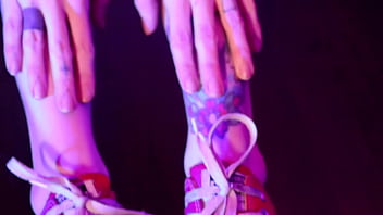 Preview 1 of India Xxxsex - babyjas slut in sneakers does footjob