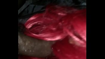 Preview 3 of Sahmle Xxx Video - Red Head Goth Tranny Sucking BBC At House Party Pt.1