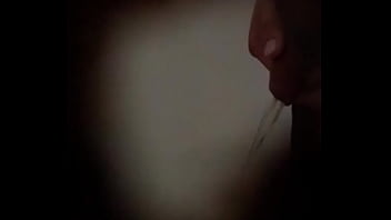 Preview 1 of Black Man Liking Pussy - bath spying