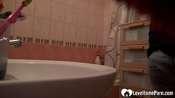Preview 1 of Boot Feeding - Cute blonde masturbates during her hot shower