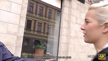 Preview 1 of Aino Oshi - HUNT4K. Blonde arr&ecirc_te de se battre avec BF parce que l&#039_&eacute_tranger donne de l&#039_argent
