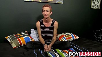 Preview 1 of Redwap Sepong - Inked guy with hairy cock goes for interview and masturbates