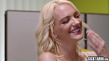 Preview 2 of Horny Boy Fucking Mom Hard - Boring day in the office and black Ana Foxxx and blonde Kenna James lesbians made it hot and wet