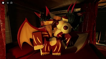 Preview 2 of Men Mature Sex - My girlfriend and I became furries for halloween and we fucked like that (Roblox)
