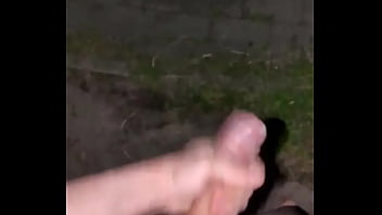 Preview 2 of Snny Line Biuti Full - Big Cumshot naked on the street #2