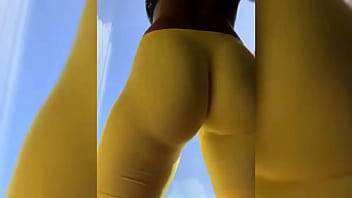 Preview 4 of Shemale Surprises Girlfriend - Beautiful juicy black ass teasing