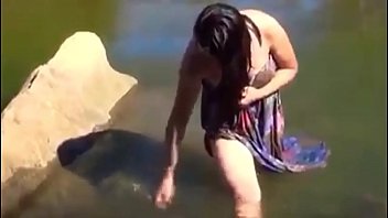 Preview 3 of Xxx Plump - Girl Enjoying in River at jungle