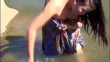 Preview 4 of Xxx Plump - Girl Enjoying in River at jungle