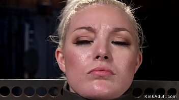 Preview 3 of Boy Forced Girl For Sex - Blonde in device bondage rides Sybian