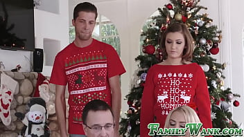 Preview 1 of Police Creamy - Teen Riley Mae sucking stepbro cock before sex and facial
