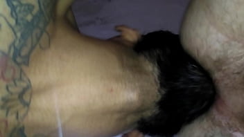 Preview 3 of Thai Yui - Brothertatuado linguando um cuzinho