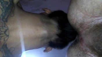 Preview 1 of Thai Yui - Brothertatuado linguando um cuzinho