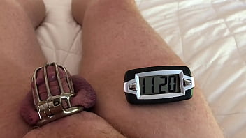 Preview 1 of Tech School - Chastity cage on and verified