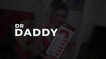 Preview 1 of Kimm Grager - Jessie Saint Receives A Vibrating Candy Cane and Hard Fucking