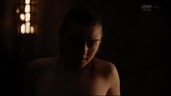 Preview 4 of Xxnnn M - Maisie Williams Arya Stark Nude Scene Game of Thrones S08E02 | Solacesolitude