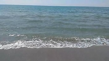 Preview 1 of At Furniture - My first cumshot on the beach (2019)