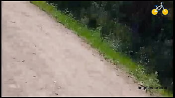 Preview 1 of Big Prone Hole - Trailer.Ciclistas tienen sexo cerca de la autopista, al aire libre.Cicloturismo rural y sexo