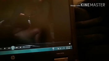 Preview 2 of Batman With Super Star - Jerking off to ex big booty girlfriend sex tape