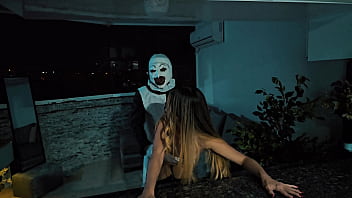 Preview 2 of Purbasha Das Hot - Terrifier fucks Natalia Alvarado on Halloween night
