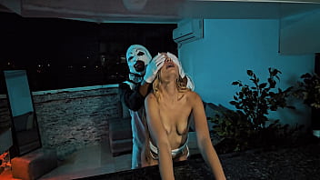 Preview 3 of Purbasha Das Hot - Terrifier fucks Natalia Alvarado on Halloween night
