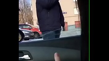 Preview 3 of Rim Anc Cum - russian girl showing boobs for drivers