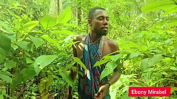 Preview 1 of Lesbian Prono Water - Doing research in a Bush,  and I see this man he help and snap me some pictures,  and we end up having sex