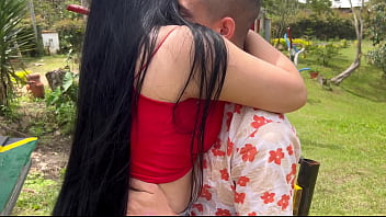 Preview 1 of Hd Xnxx Pron Movi - MILF Latina fucks her neighbor&#039_s stepson while she&#039_s not at home,  takes advantage of her husband&#039_s absence and fucks him outdoors! Antonella Jones