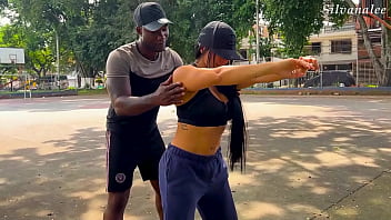 Preview 2 of Barzzaz Xxx Full Videos - Busty MILF student fucked by trainer with a big black cock xanderblackx