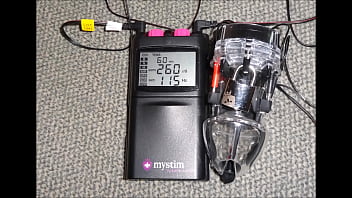 Preview 1 of Indian Sensual Fuck - estm e-stim electro cum sperm load milking with chastity device