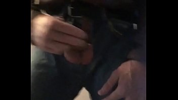 Preview 3 of Sleeping Mat - Jerking and gumming in Ripped jeans  leather jacket