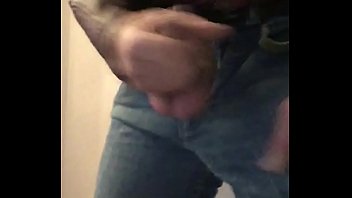 Preview 4 of Sleeping Mat - Jerking and gumming in Ripped jeans  leather jacket