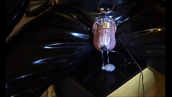 Preview 2 of Uncle Wife Affair - Estim e-stim electro cum load milking with penis sleeve